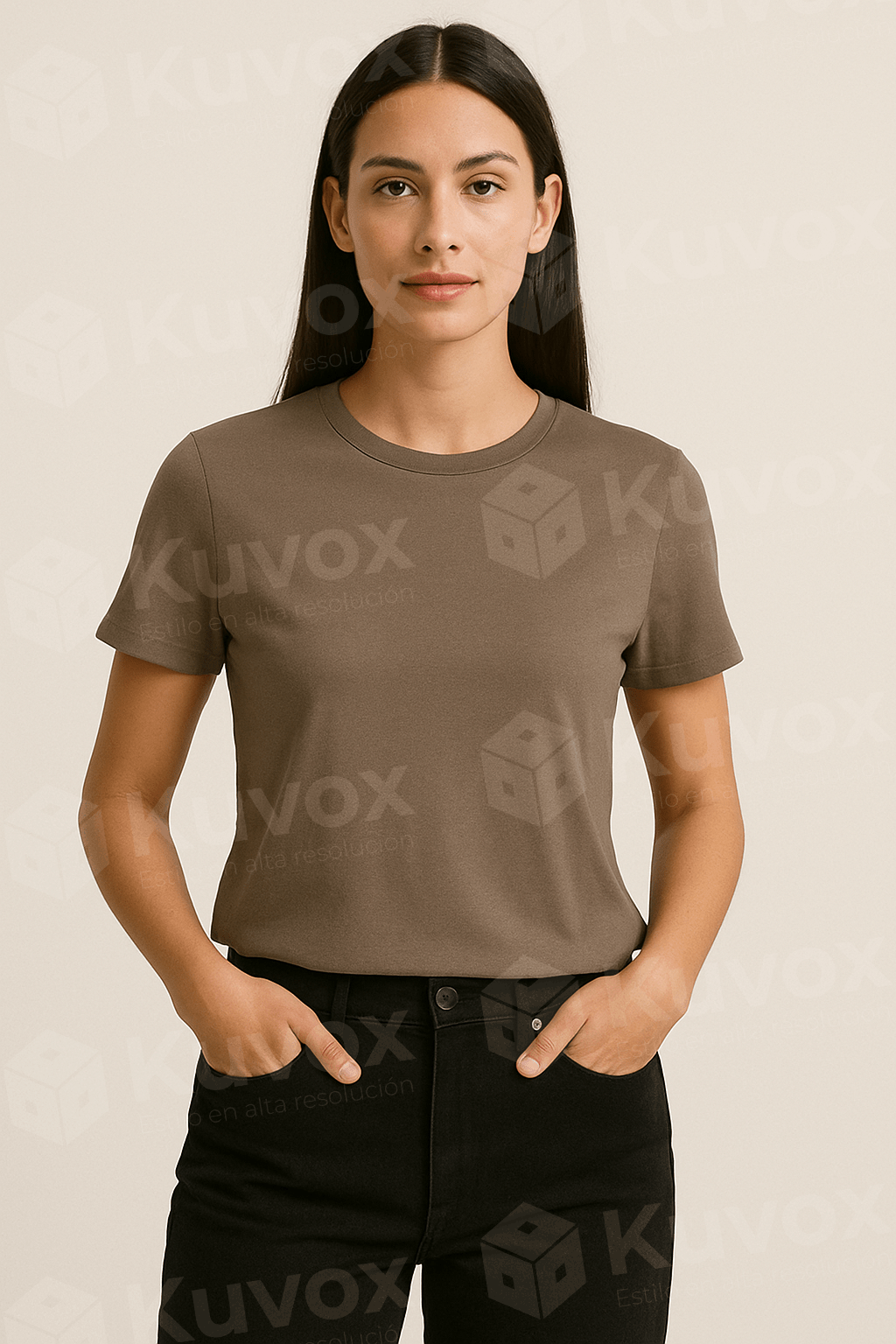 Conjunto café con negro