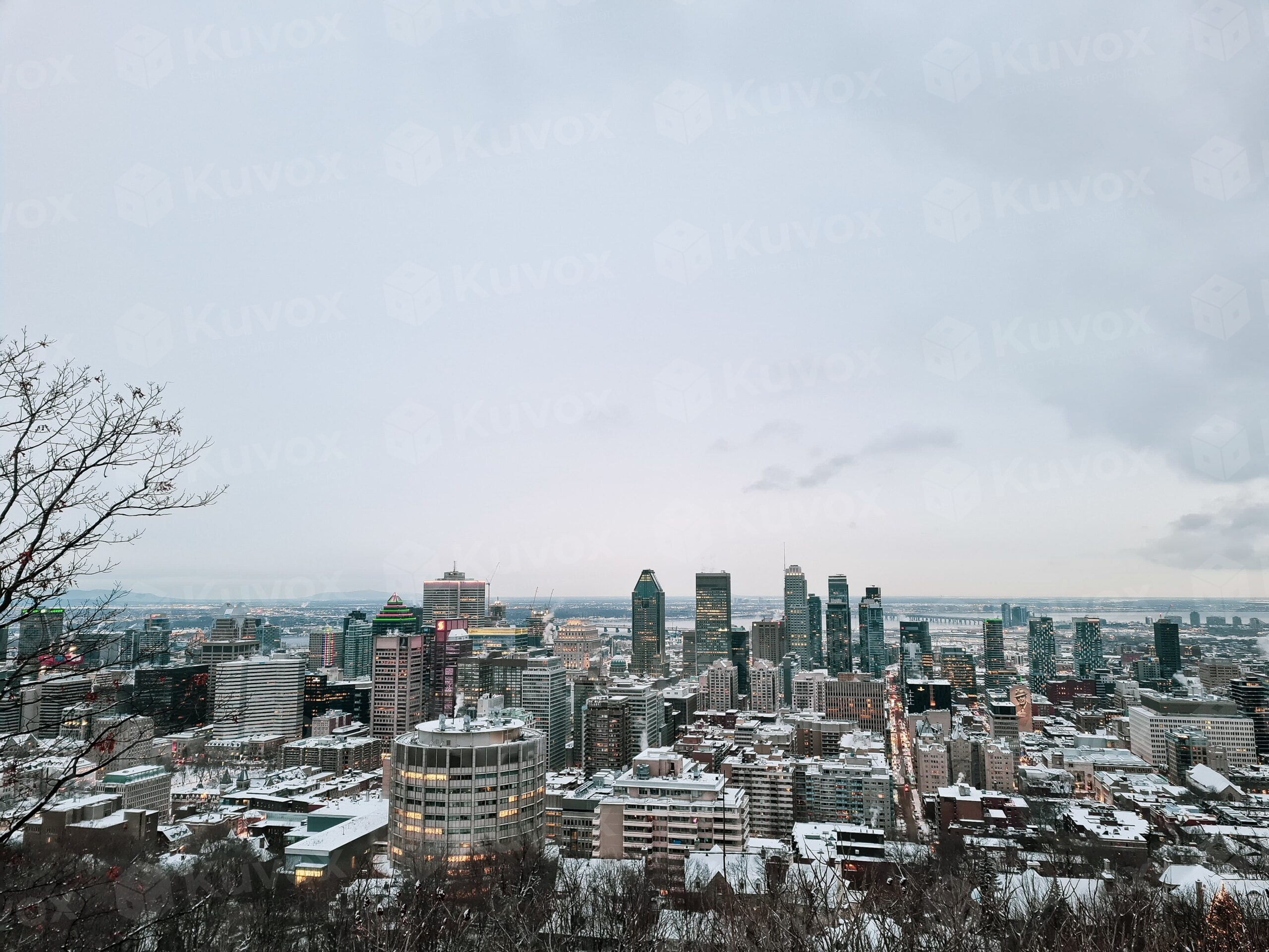 Nieve sobre la ciudad