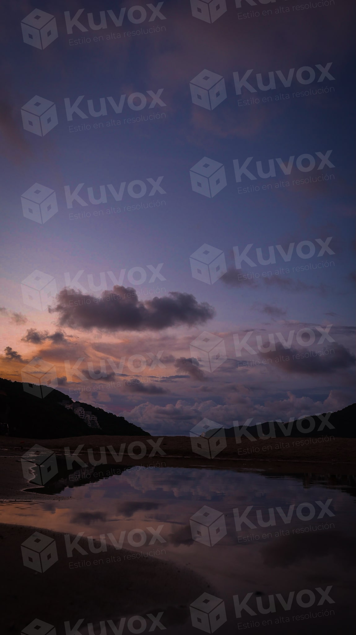 Beach at sunset
