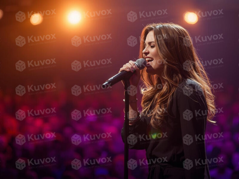 Cantante femenina en vivo