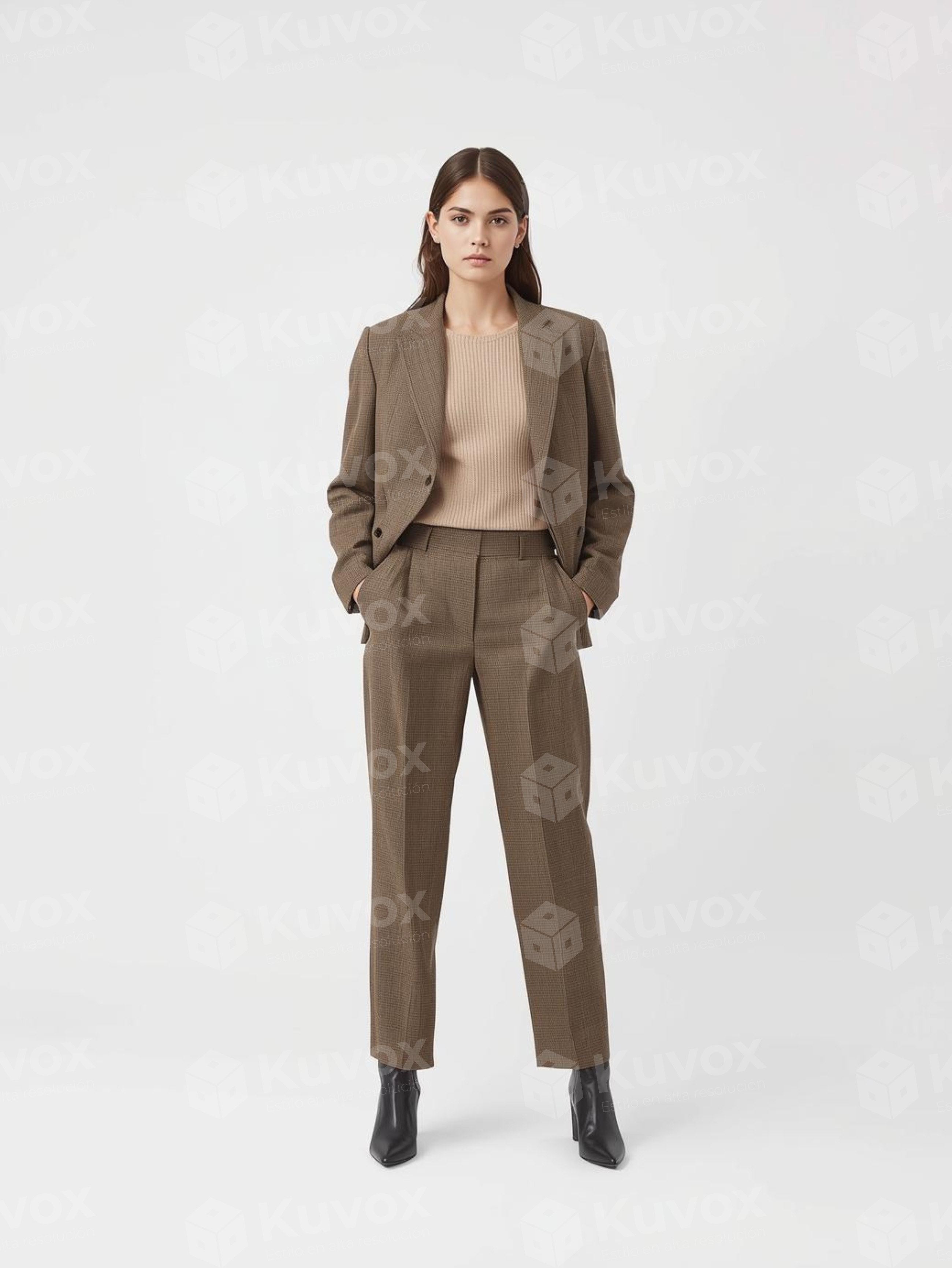 Classic beige suit