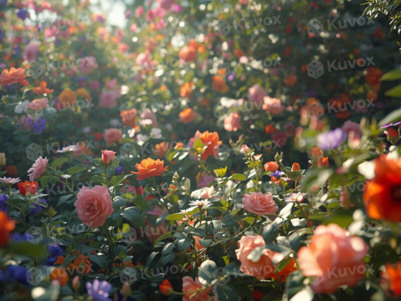 Jardín de rosas