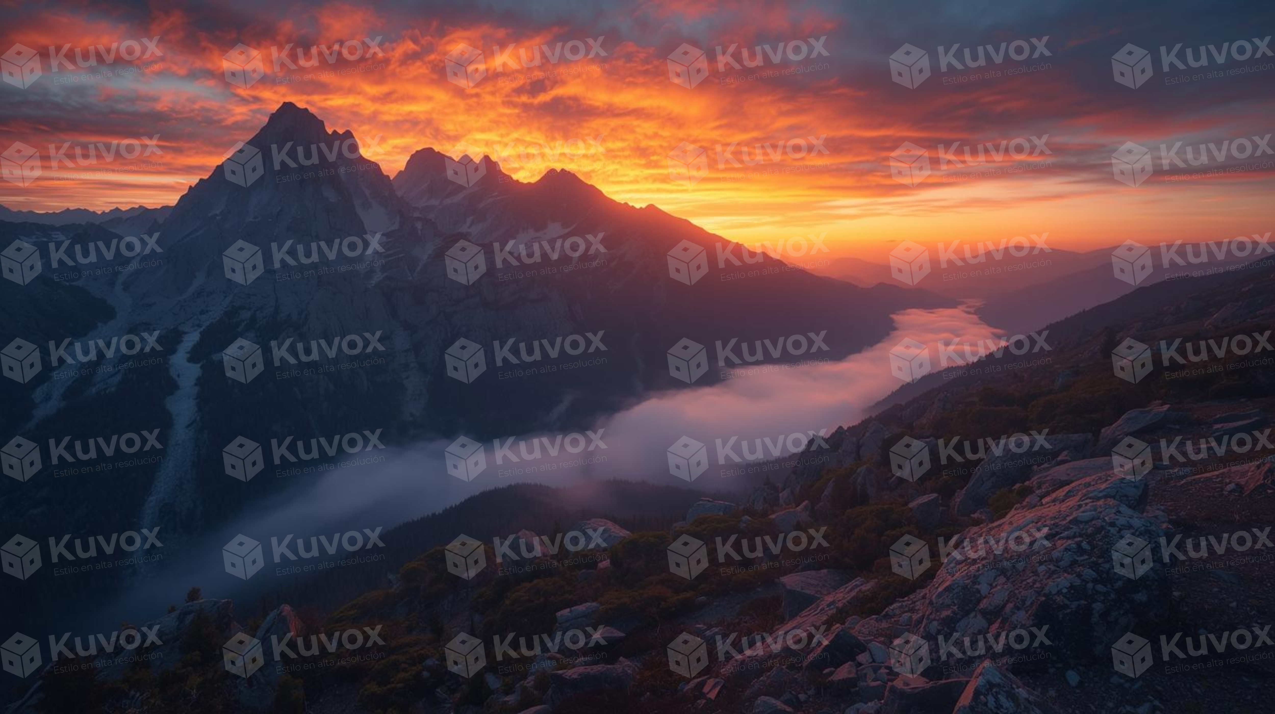 Mountains at dawn