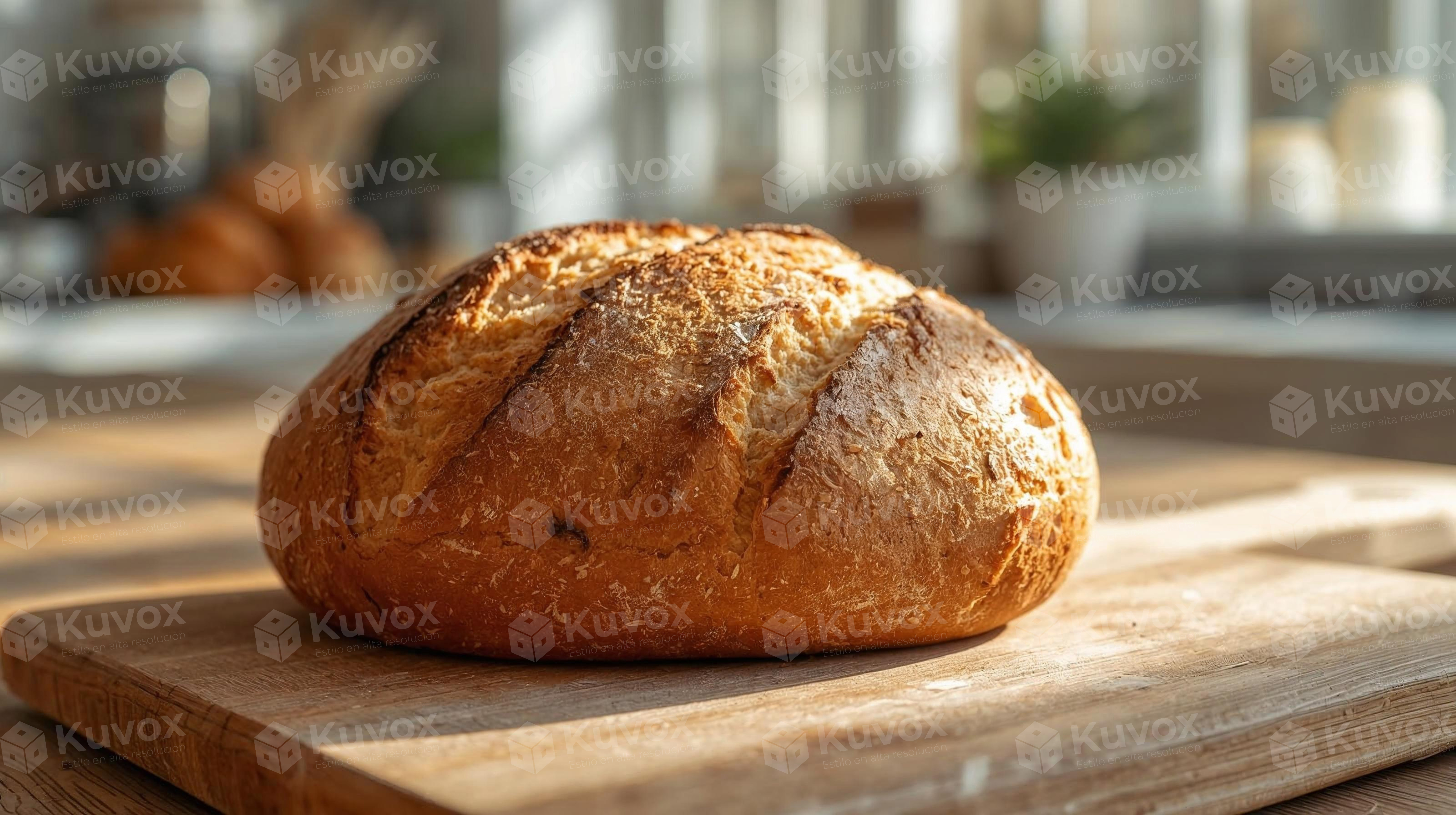 Rustic bread and natural light